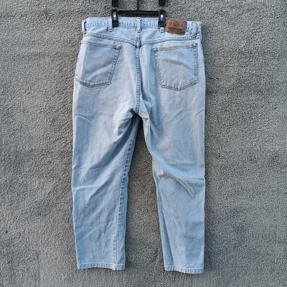 Wrangler Jeans Men’s 36x30 Classic Fit Straight Leg Denim Blue - Picture 4 of 7